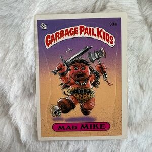 1985 Topps Garbage Pail Kids MAD MIKE 33a Matte Card